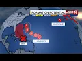Hurricane season latest one storm gains power while another likely to form near Florida