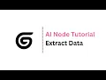 Gumloop AI Node Tutorial - Extract Data