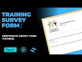 Clone a Training Survey Form in HTML React and TailwindCSS Survey Form