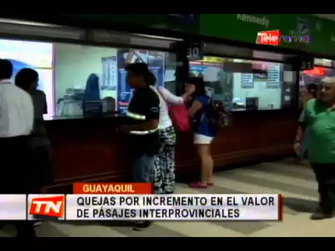 Quejas por incremeno en el valor de pasajes interprovinciales