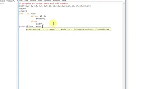 python program to count odd an even number