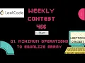 Leetcode Weekly Contest 466 - Q1 Minimum Operations to Equalize Array