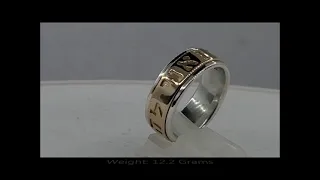 Authentic James Avery Song of Solomon Men s Band 14KT Sterling DB33 RETIRED