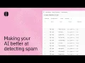 Making your AI better at detecting spam