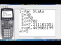 Range Variance Standard Deviation on the TI Calculator