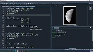 Python Laplacian Filter in Spatial Domain using Python