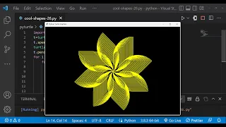 Python Turtle Graphics - 38 Cool Shape Drawing Python Turtle Learnonpy Python