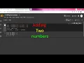 ADDING TWO NUMBERS IN PYTHON GOOGLE COLAB
