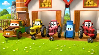 Tractors and Vehicles at McQueen Farm - 50 minutes - Traktory dla Dzieci