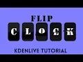Kdenlive Tutorial - Flip Clock Animation text effect
