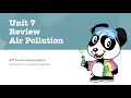 Unit 7 APES Air Pollution Review - AP Environmental Science