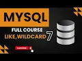 SQL LIKE Operator Wildcards Explained - Wildcards in SQL with Examples