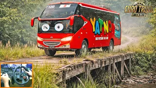 extreme bridge crossing gani bus in real danger telolet basuri surat undangan