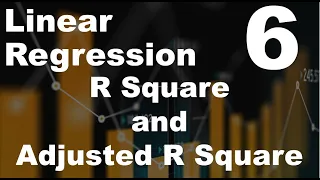 Linear Regression R Square and Adjusted R Square 1 - P6