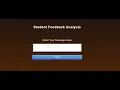 Student Feedback Analysis Machine Learning LSTM Final Year College Project Computer Science