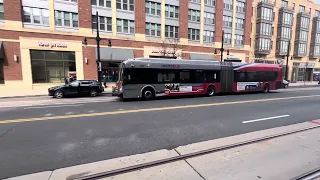 Wmata DC Metro X2 Route New Flyer XDE60 Passes By H Street