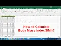 Download Lagu How to Calculate Body Mass Index (BMI) in Excel?