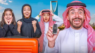 سافرنا السعوديه انا وأخواتي وبابا 🇸🇦أجمل يوم في حياتي ❤️😍