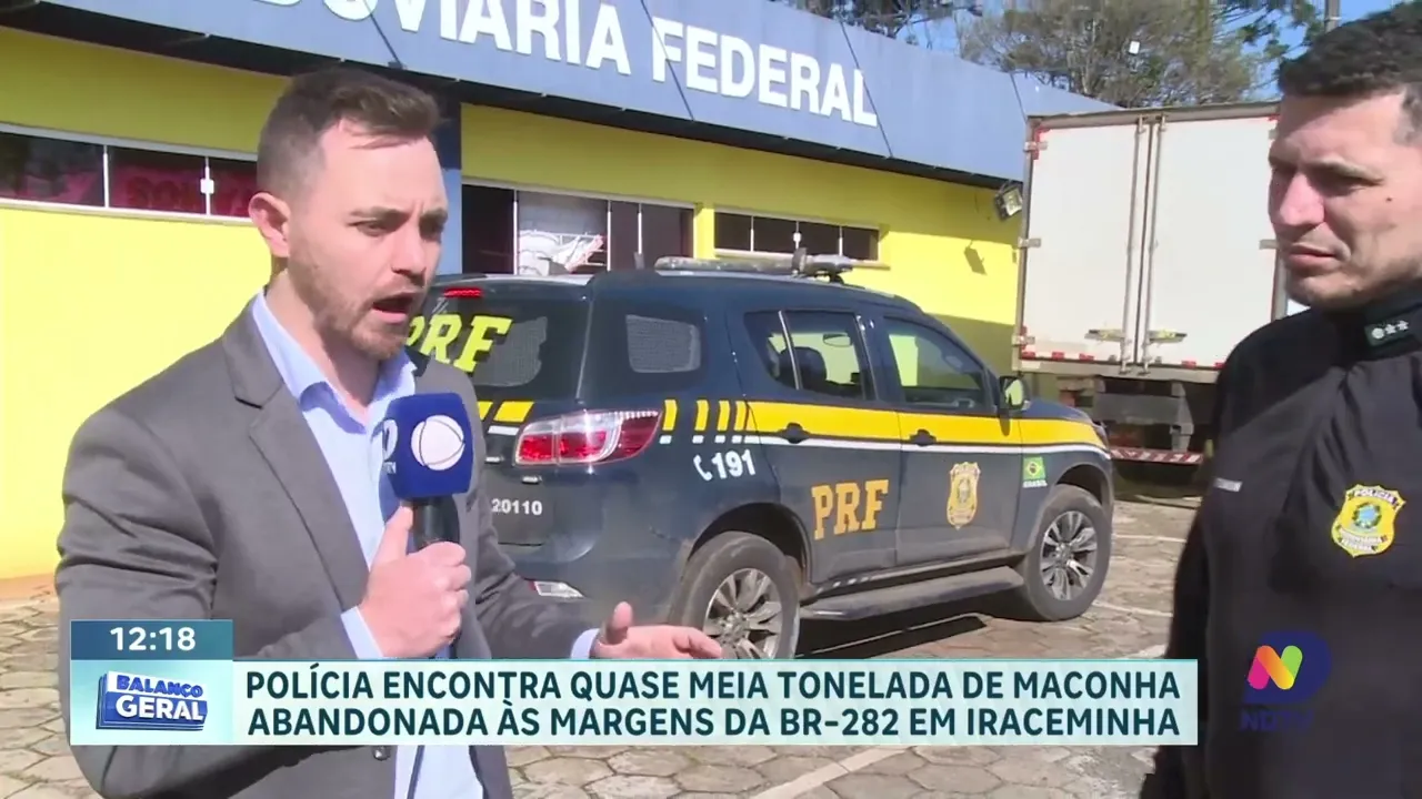 PRF Apreende Meia Tonelada de Maconha na BR-282
