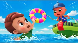 Baby Coast Guard Sea Rescue Vehicles Song | Jet Ski, Fireboat, Submarine, Tug Boat Kids Nursery Fun