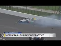 O Ward Rossi Grosjean crash during Indy 500 practice