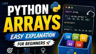 Python Arrays Explained in Easy Way Python Tutorial for Beginners Guri Coder