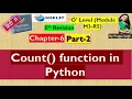 ch 6 part 2 count function
