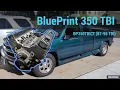 BluePrint 350 TBI Crate Engine Unboxing First Run in my OBS Chevy 1500