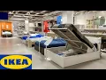IKEA BEDS BEDROOM FURNITURE BED FRAMES DRESSERS TABLES SHOP WITH ME SHOPPING STORE WALK THROUGH
