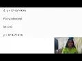 intercept of the polynomial function performance task in math