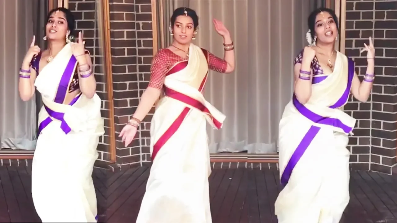 Jimikki Kammal Dance Perfomance by Tamil Girls I Velipadinte Pusthakam