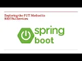 PUT Method in Spring Boot REST API Update Resource Step-by-Step - Part 35