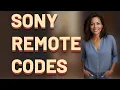 What Is the Universal Remote Code for Sony Bravia TVs