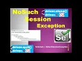 What is no such session exception in Selenium Webdriver