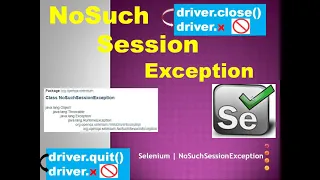 What is no such session exception in Selenium Webdriver