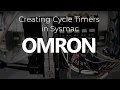 Omron Sysmac Studio Cycle Timer