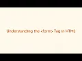 HTML Forms Explained Beginner-Friendly Guide