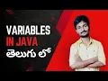 Day 4 Java Variables Explained in Simple Way Java Tutorial in Telugu