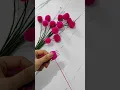 DIY || membuat bunga pompom dari benang wol || how to make pompom flowers