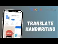 How to Translate Handwriting on Google Translate app 2021
