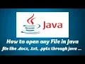How to open any File in Java