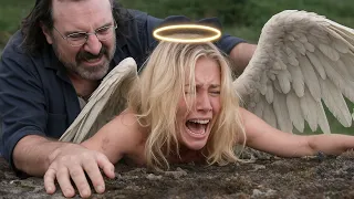 a dystopian world where angels exist only to serve human desires