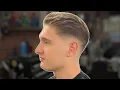Slick Back Low Skin Fade Haircut Barber Tutorial