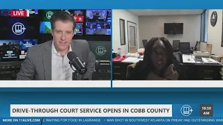 Cobb County launches drive-through court services