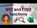 Excel for beginners Combining the FIND and MID functions - basic tutorial