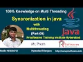 Synchronization in Java threads with examples Prsoftwares
