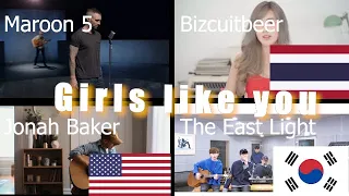 who sang it better girls like you maroon 5 usa thailand korea channel america 1