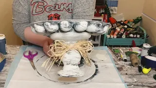 DIY Dollar Tree egg tray stand