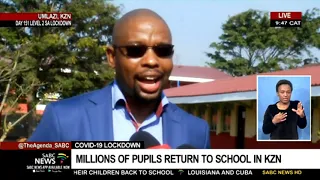 covid 19 lockdown millions of pupils return to school in kzn