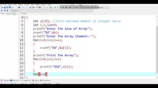 Sum of Array Numbers in C Programming
